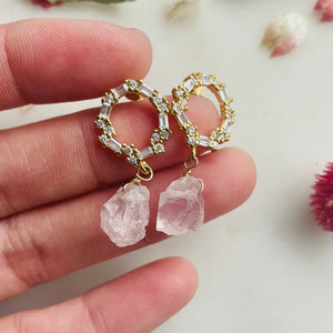 Bellarose Rose Quartz Earrings