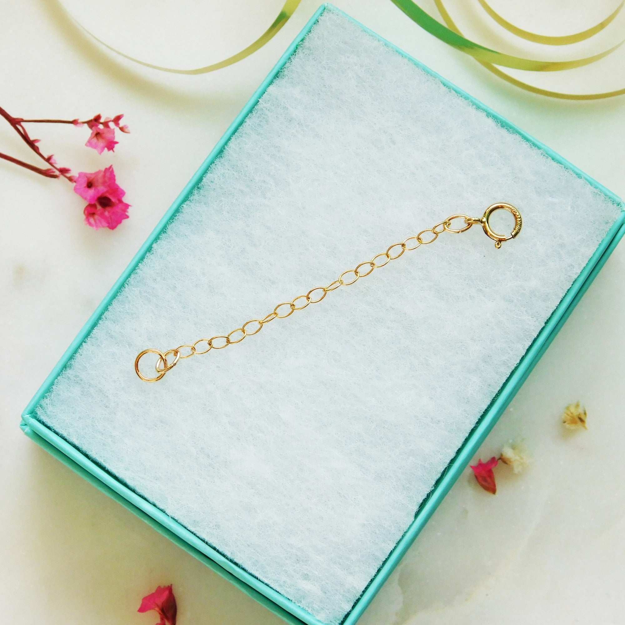 14k Gold Filled • Dainty Link Extender Chain