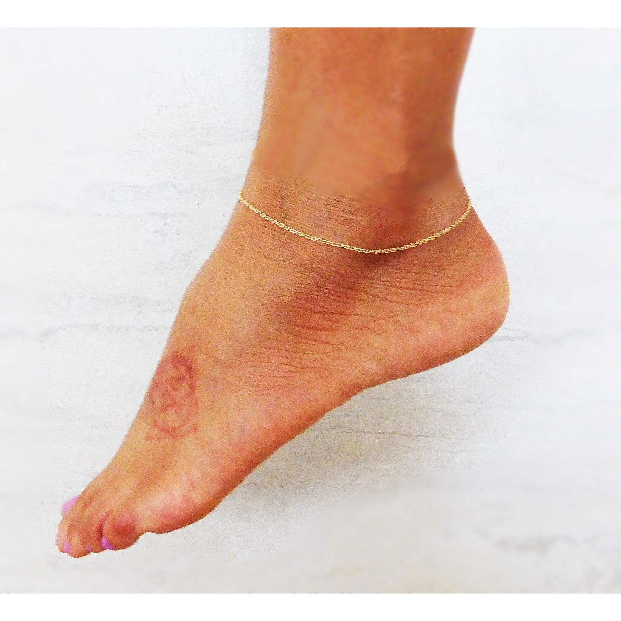 Simple Single Strand Anklet