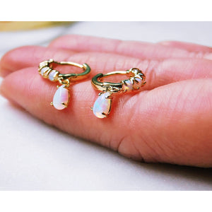 Kamea Opal Hoops Earrings