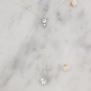 Vivienne Lariat Necklace in Silver