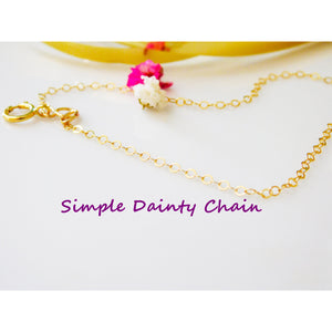 Simple Dainty Chain Necklace